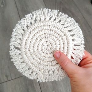 Macrame coasters set of 4 Boho home decor